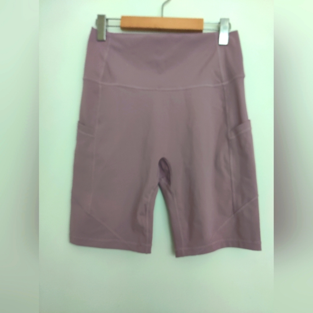 Purple Athletic Shorts Yoga, Cycling